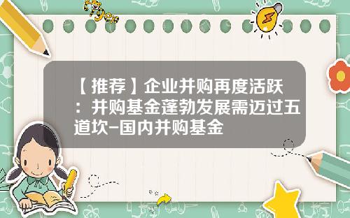 【推荐】企业并购再度活跃：并购基金蓬勃发展需迈过五道坎-国内并购基金