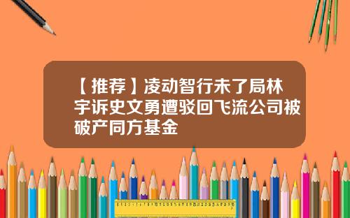 【推荐】凌动智行未了局林宇诉史文勇遭驳回飞流公司被破产同方基金