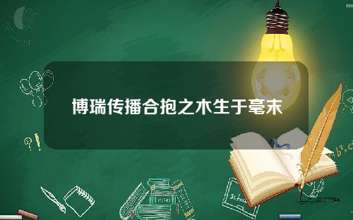 博瑞传播合抱之木生于毫末