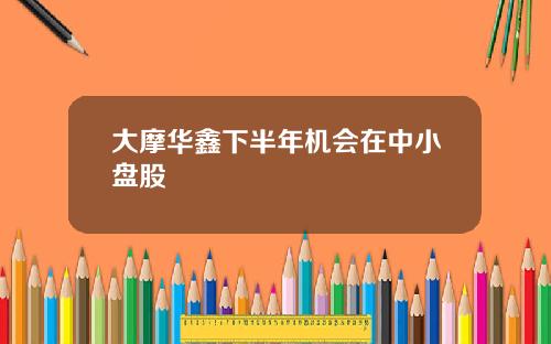 大摩华鑫下半年机会在中小盘股
