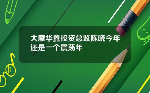 大摩华鑫投资总监陈晓今年还是一个震荡年