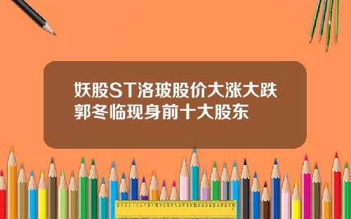 妖股ST洛玻股价大涨大跌郭冬临现身前十大股东