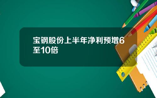 宝钢股份上半年净利预增6至10倍