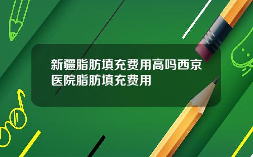 新疆脂肪填充费用高吗西京医院脂肪填充费用