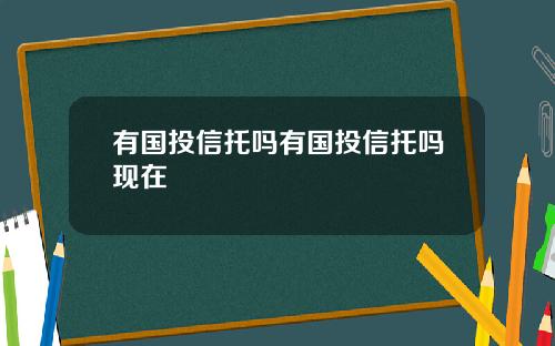 有国投信托吗有国投信托吗现在