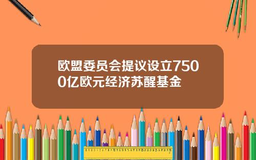 欧盟委员会提议设立7500亿欧元经济苏醒基金