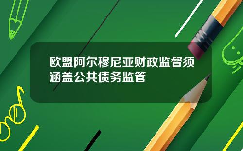 欧盟阿尔穆尼亚财政监督须涵盖公共债务监管