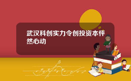 武汉科创实力令创投资本怦然心动