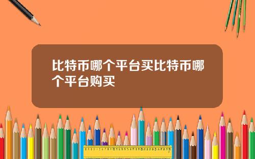 比特币哪个平台买比特币哪个平台购买