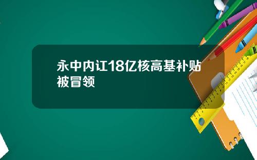永中内讧18亿核高基补贴被冒领