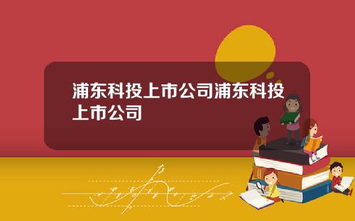 浦东科投上市公司浦东科投上市公司
