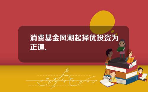 消费基金风潮起择优投资为正道.