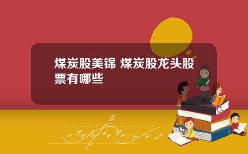 煤炭股美锦 煤炭股龙头股票有哪些