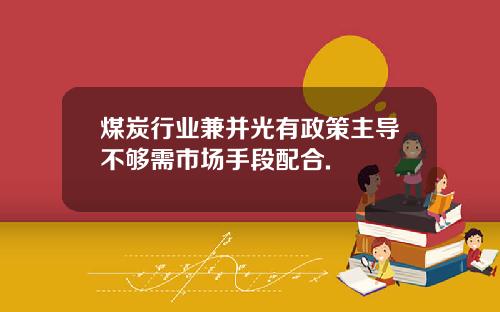 煤炭行业兼并光有政策主导不够需市场手段配合.