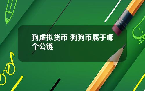 狗虚拟货币 狗狗币属于哪个公链