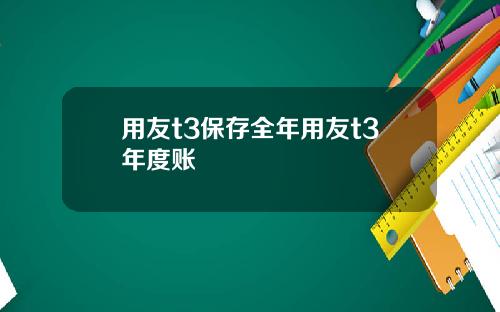 用友t3保存全年用友t3年度账