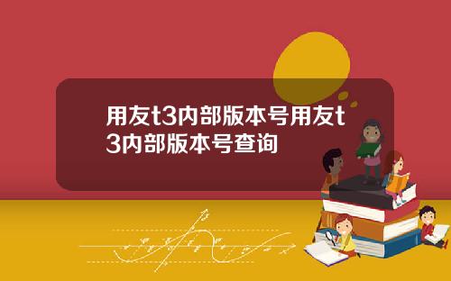 用友t3内部版本号用友t3内部版本号查询