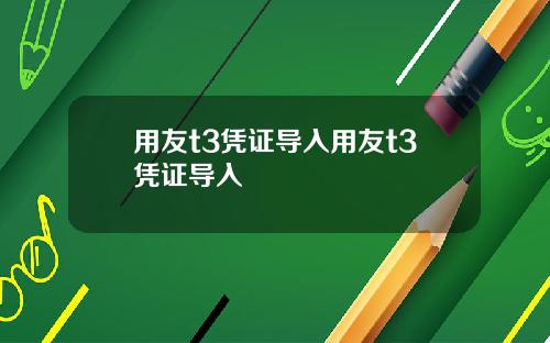 用友t3凭证导入用友t3凭证导入