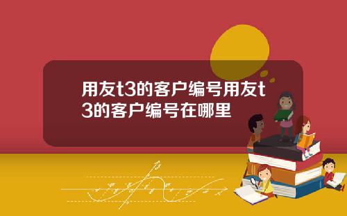 用友t3的客户编号用友t3的客户编号在哪里