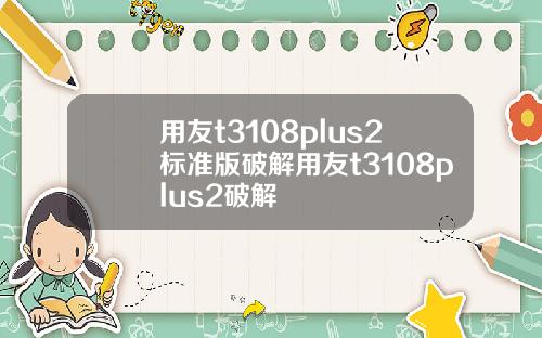 用友t3108plus2标准版破解用友t3108plus2破解