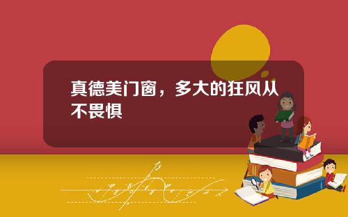 真德美门窗，多大的狂风从不畏惧