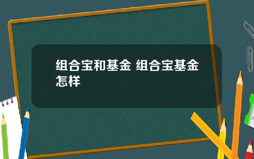 组合宝和基金 组合宝基金怎样