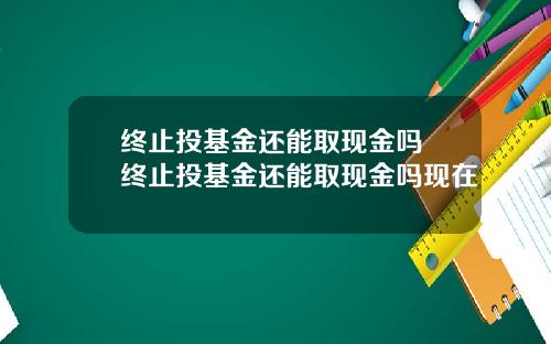 终止投基金还能取现金吗 终止投基金还能取现金吗现在