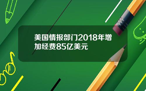 美国情报部门2018年增加经费85亿美元