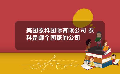 美国泰科国际有限公司 泰科是哪个国家的公司