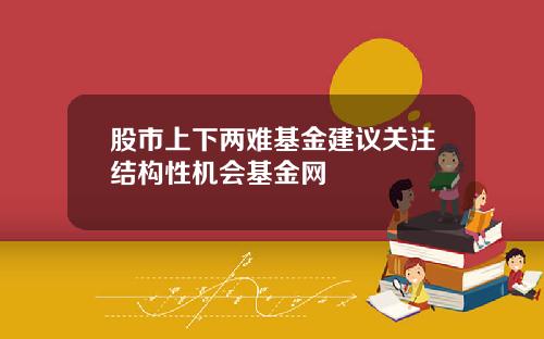 股市上下两难基金建议关注结构性机会基金网