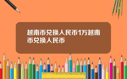 越南币兑换人民币1万越南币兑换人民币
