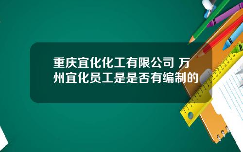 重庆宜化化工有限公司 万州宜化员工是是否有编制的