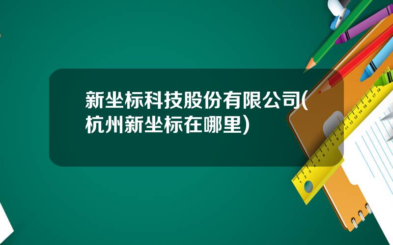 新坐标科技股份有限公司(杭州新坐标在哪里)