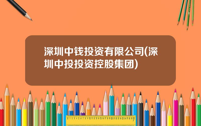 深圳中钱投资有限公司(深圳中投投资控股集团)