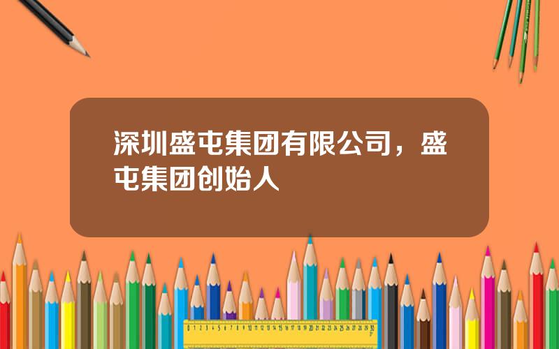 深圳盛屯集团有限公司，盛屯集团创始人