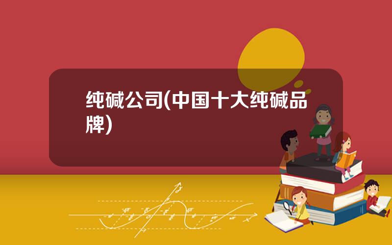 纯碱公司(中国十大纯碱品牌)