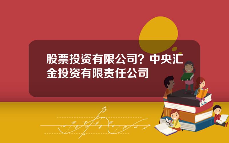 股票投资有限公司？中央汇金投资有限责任公司